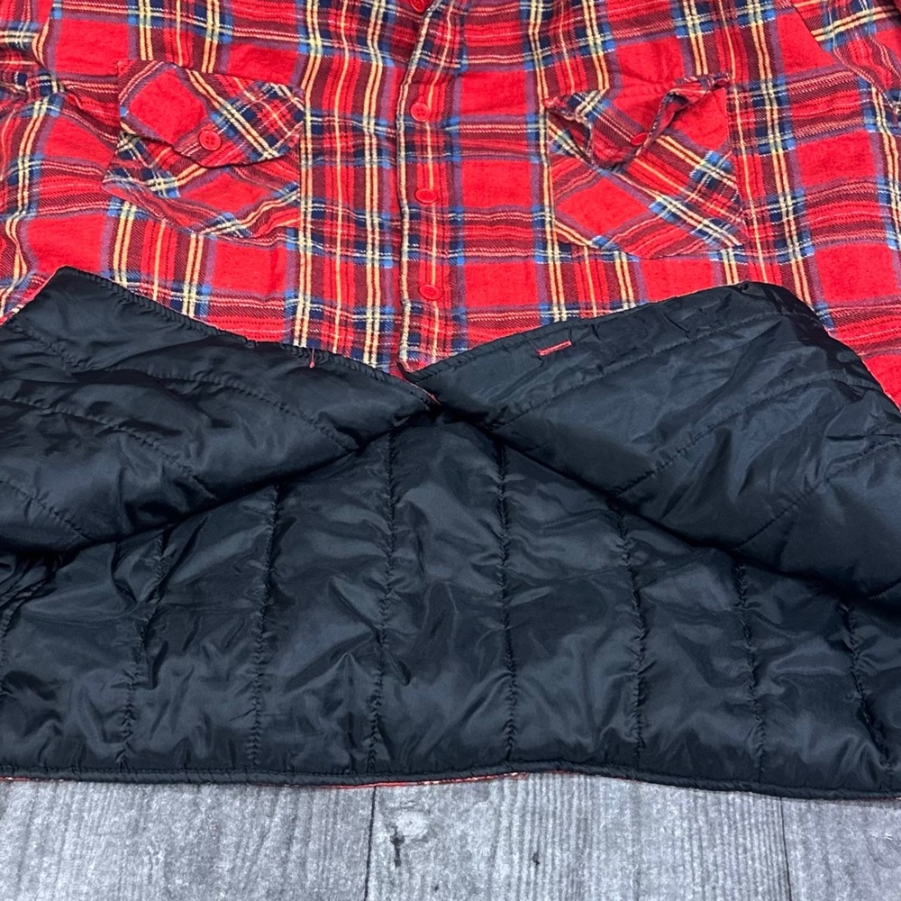 Dickies Plaid Padded Flannel Shacket [MRC-002] - Picture 7 of 10
